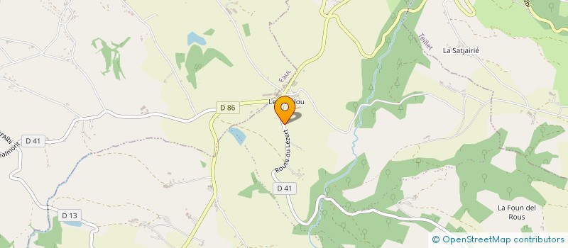 localisation de l'entreprise MONSIEUR ALAIN BOUDES  LABOUTARIE