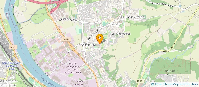 localisation de l'entreprise MONSIEUR ALAIN BOUDET  GENAY