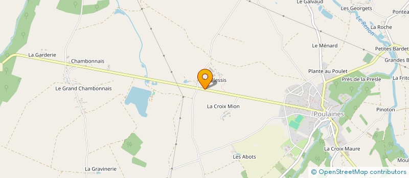 localisation de l'entreprise MONSIEUR ALAIN BOUET à POULAINES