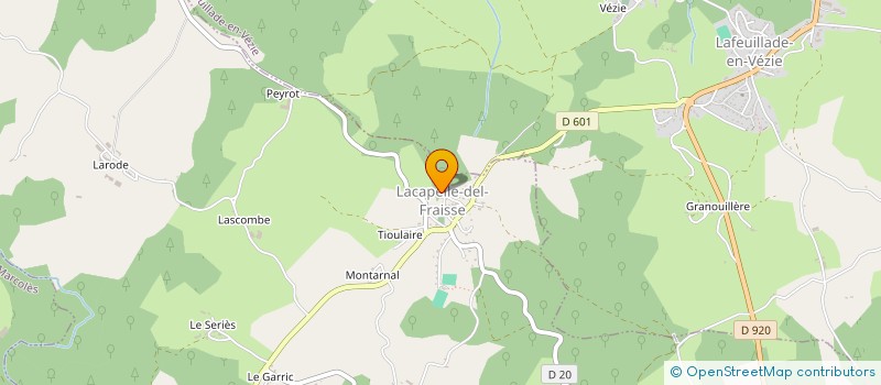 localisation de l'entreprise MONSIEUR ALAIN BOUISSOU à LACAPELLE-DEL-FRAISSE