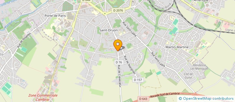 localisation de l'entreprise MONSIEUR ALAIN BOULANGER à CAMBRAI