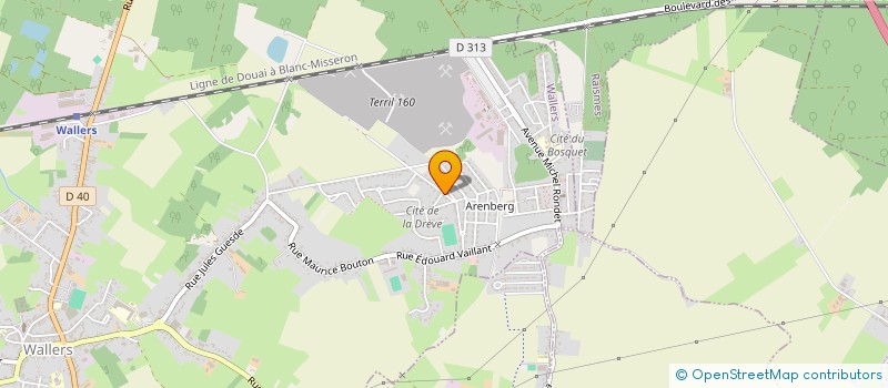 localisation de l'entreprise MONSIEUR ALAIN BOULANGER  WALLERS