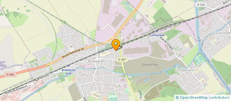 localisation de l'entreprise MONSIEUR ALAIN BOULANT  BREBIERES