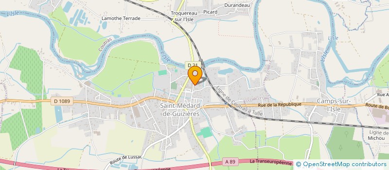 localisation de l'entreprise MONSIEUR ALAIN BOULERY  SAINT-MEDARD-DE-GUIZIERES