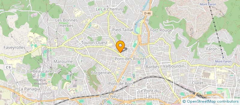 localisation de l'entreprise MONSIEUR ALAIN BOULIVET  TOULON