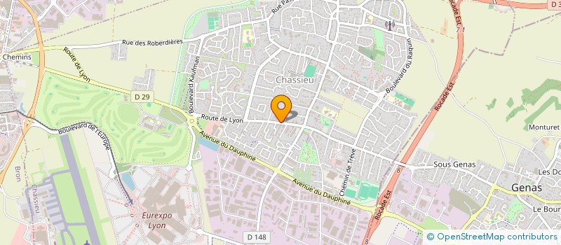 localisation de l'entreprise MONSIEUR ALAIN BOULOM  CHASSIEU