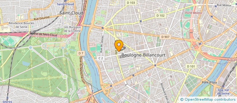 localisation de l'entreprise MONSIEUR ALAIN BOUQUET à BOULOGNE-BILLANCOURT