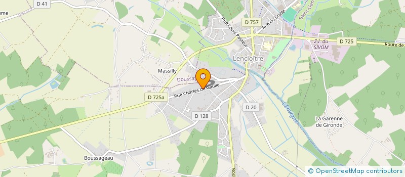 localisation de l'entreprise MONSIEUR ALAIN BOURDIER  LENCLOITRE