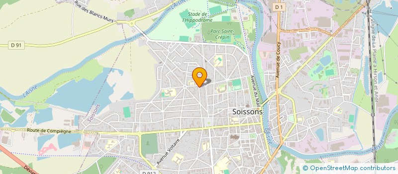 localisation de l'entreprise MONSIEUR ALAIN BOURDIN à SOISSONS
