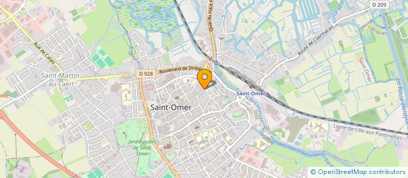 localisation de l'entreprise MONSIEUR ALAIN BOURGEOIS à SAINT-OMER