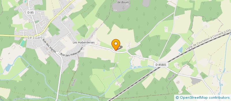 localisation de l'entreprise MONSIEUR ALAIN BOURGINE à BOUER