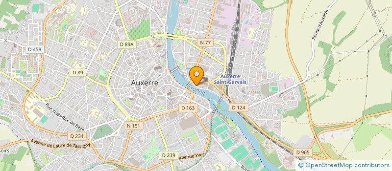 localisation de l'entreprise MONSIEUR ALAIN BOURHIS à AUXERRE