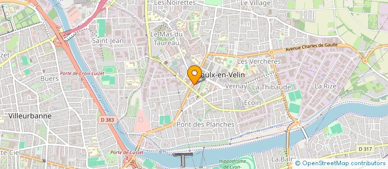 localisation de l'entreprise MONSIEUR ALAIN BOURY  VAULX-EN-VELIN