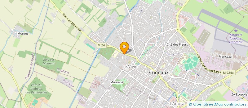 localisation de l'entreprise MONSIEUR ALAIN BOUSQUET  CUGNAUX