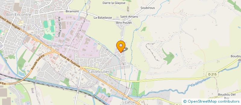 localisation de l'entreprise MONSIEUR ALAIN BOUTAN  CASTELCULIER