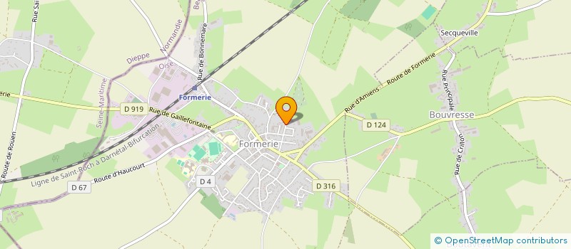 localisation de l'entreprise MONSIEUR ALAIN BOUTELEUX  FORMERIE