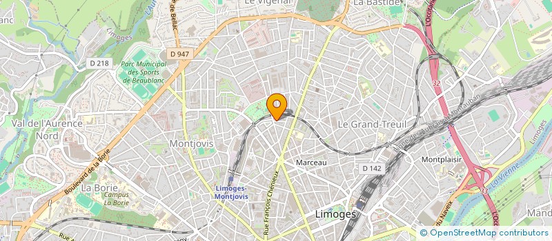 localisation de l'entreprise MONSIEUR ALAIN BOUTIN à LIMOGES