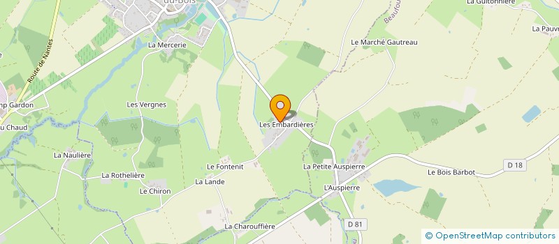 localisation de l'entreprise MONSIEUR ALAIN BOUYER à SAINT-ETIENNE-DU-BOIS