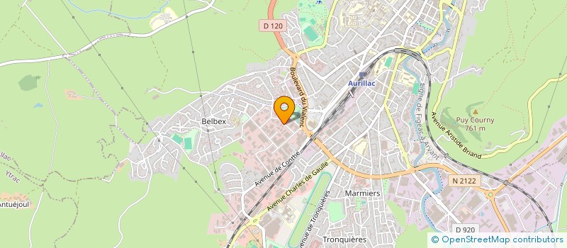 localisation de l'entreprise MONSIEUR ALAIN BOUYGUES à AURILLAC
