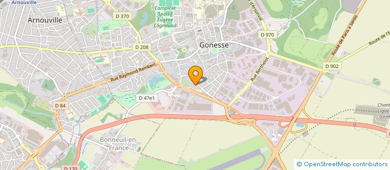 localisation de l'entreprise MONSIEUR ALAIN BOUYSSOU à GONESSE