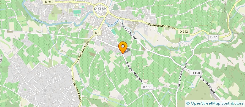 localisation de l'entreprise MONSIEUR ALAIN BOYER  MAZAN