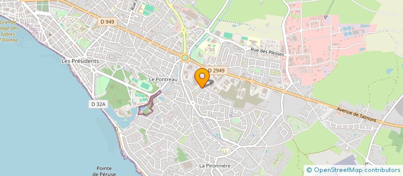 localisation de l'entreprise MONSIEUR ALAIN BOYER à LES SABLES D'OLONNE