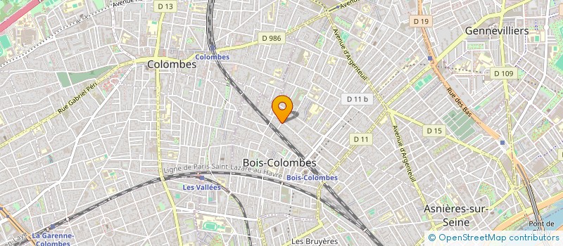 localisation de l'entreprise MONSIEUR ALAIN BOYER à BOIS-COLOMBES