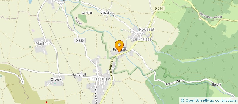 localisation de l'entreprise MONSIEUR ALAIN BOYER  BANSAT