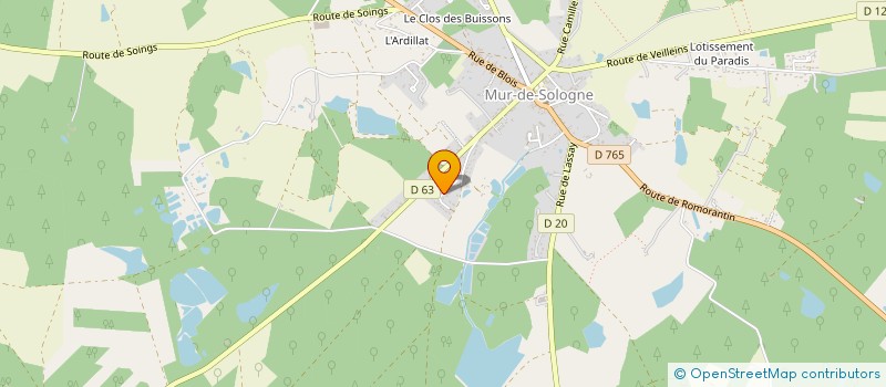 localisation de l'entreprise MONSIEUR ALAIN BRAMI  MUR-DE-SOLOGNE