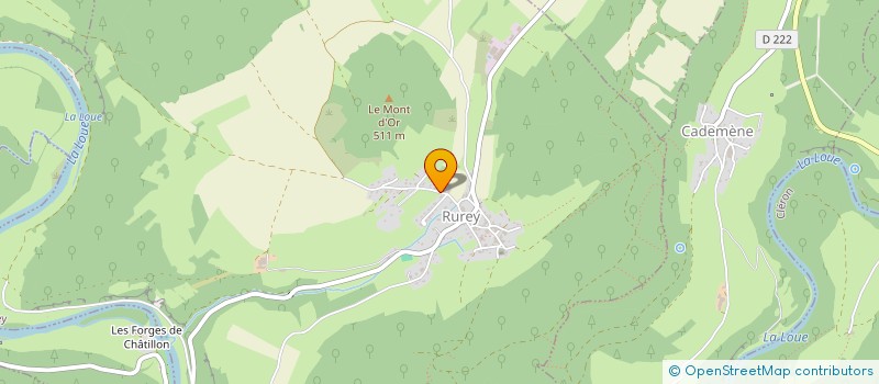 localisation de l'entreprise MONSIEUR ALAIN BRAUN  RUREY