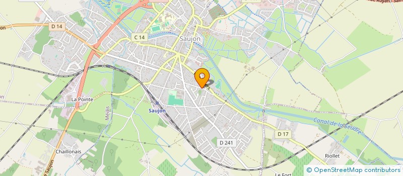 localisation de l'entreprise MONSIEUR ALAIN BRAUT  SAUJON