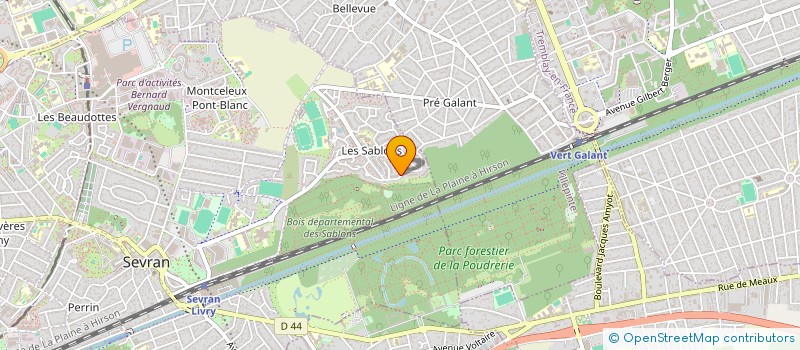 localisation de l'entreprise MONSIEUR ALAIN BREGEON  SEVRAN