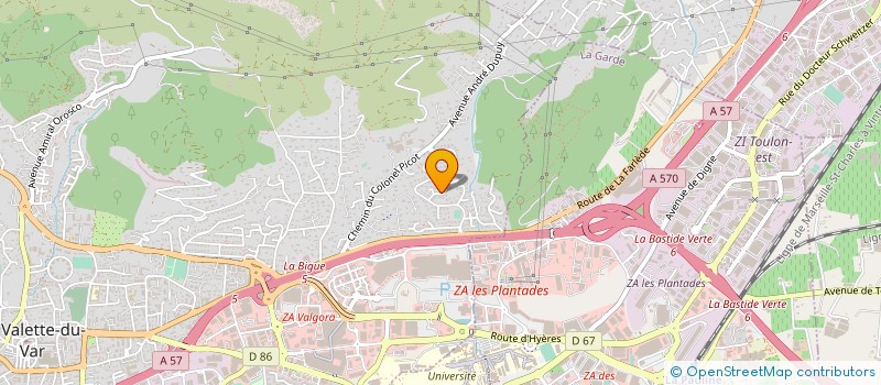 localisation de l'entreprise MONSIEUR ALAIN BRESSAN  CUERS