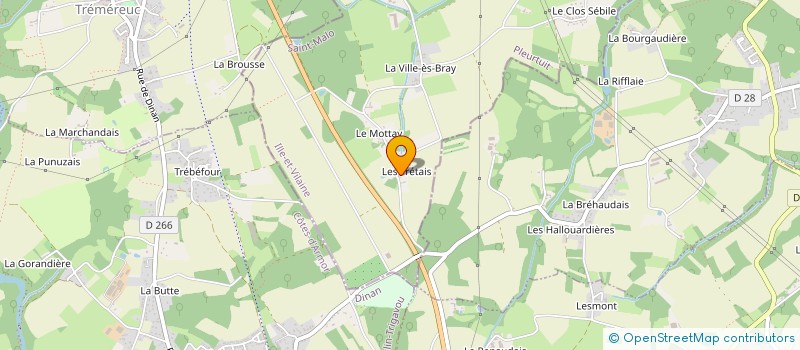 localisation de l'entreprise MONSIEUR ALAIN BREVAULT  PLEURTUIT