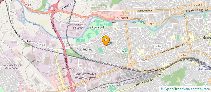 localisation de l'entreprise MONSIEUR ALAIN BRIAND à BRIVE-LA-GAILLARDE