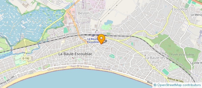 localisation de l'entreprise MONSIEUR ALAIN BRIDOUX à LA BAULE-ESCOUBLAC