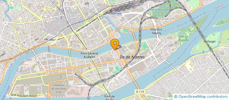 localisation de l'entreprise MONSIEUR ALAIN BRIERE à NANTES