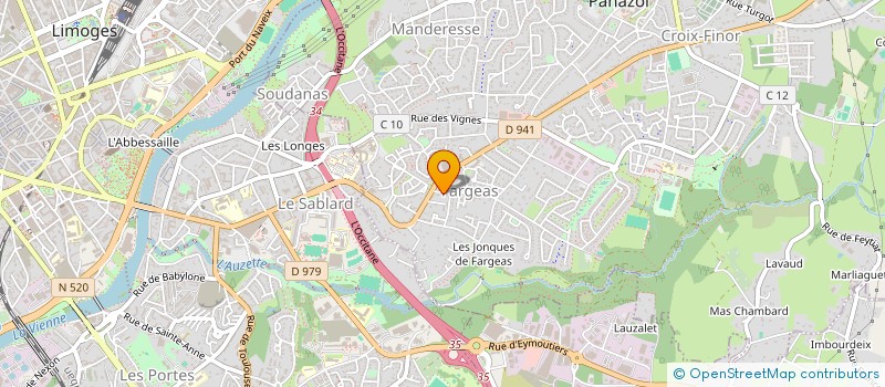 localisation de l'entreprise MONSIEUR ALAIN BRISSAUD à PANAZOL