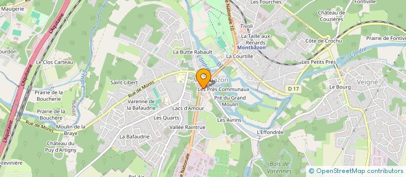 localisation de l'entreprise MONSIEUR ALAIN BRISSET à MONTBAZON