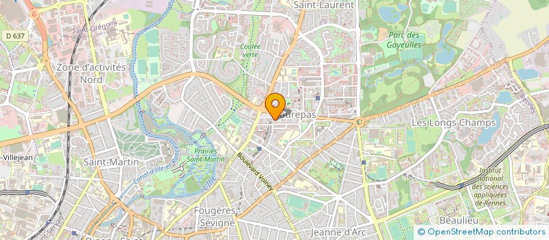 localisation de l'entreprise MONSIEUR ALAIN BROQUERIE à RENNES