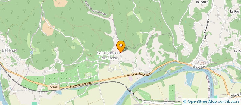 localisation de l'entreprise MONSIEUR ALAIN BROSSET  BEYNAC-ET-CAZENAC