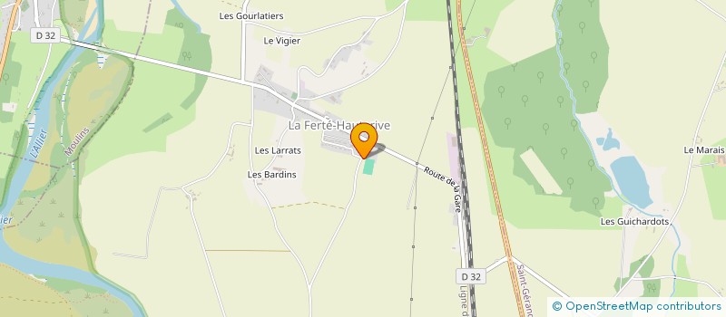 localisation de l'entreprise MONSIEUR ALAIN BROSSIERE à MOULINS