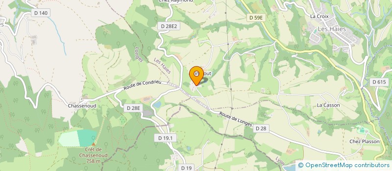 localisation de l'entreprise MONSIEUR ALAIN BROSSON  LES HAIES