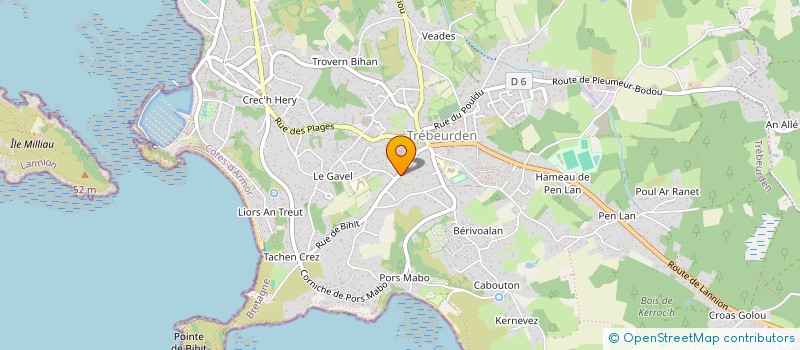 localisation de l'entreprise MONSIEUR ALAIN BROUARD à TREBEURDEN