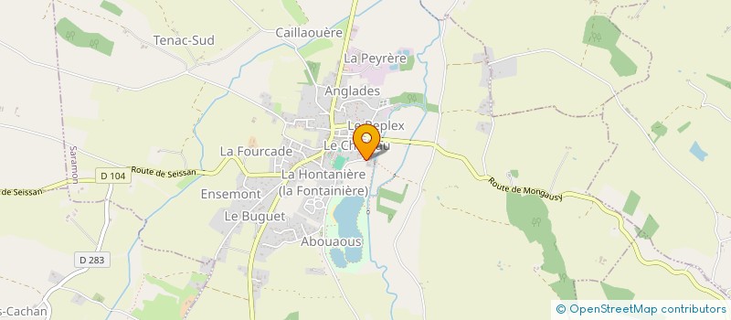 localisation de l'entreprise MONSIEUR ALAIN BROUQUEYRE  SARAMON