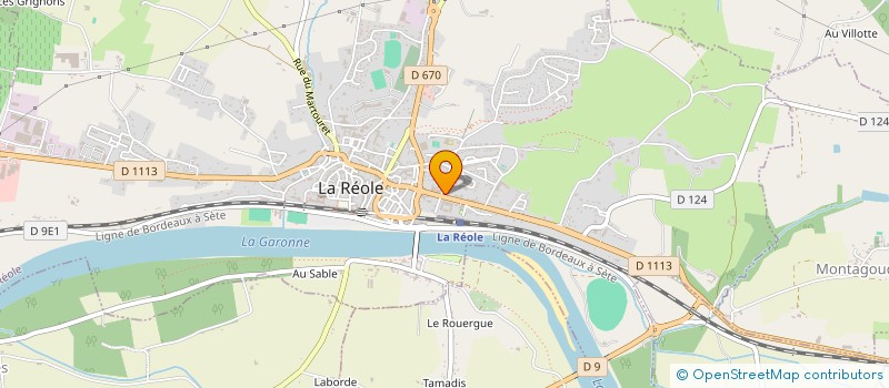 localisation de l'entreprise MONSIEUR ALAIN BROUSSE à LA REOLE