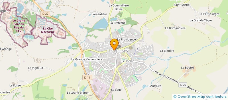 localisation de l'entreprise MONSIEUR ALAIN BROUSSEAU à LES EPESSES