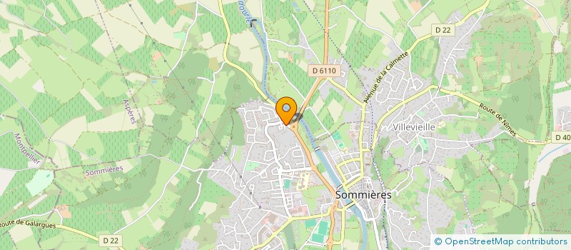 localisation de l'entreprise MONSIEUR ALAIN BROUTTIER  SOMMIERES