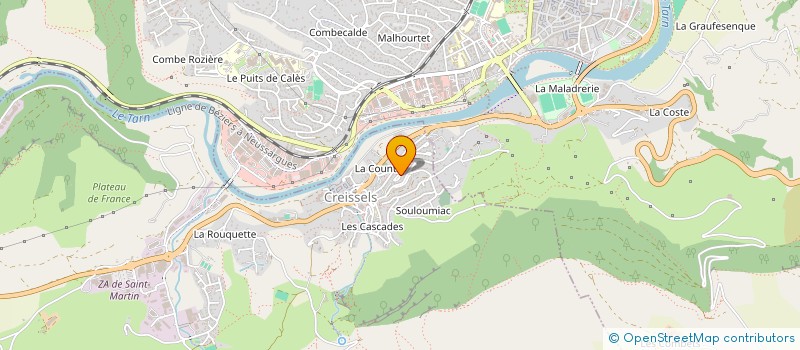 localisation de l'entreprise MONSIEUR ALAIN BRUDY à CREISSELS