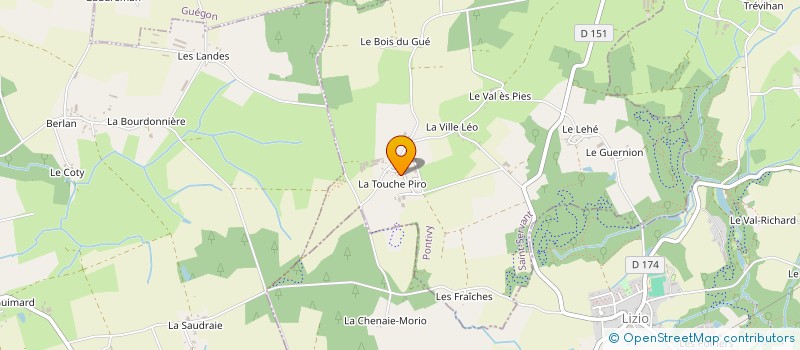 localisation de l'entreprise MONSIEUR ALAIN BRULE  SAINT-SERVANT